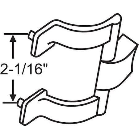 Strybuc Shower Door Handle Chrome 22-83